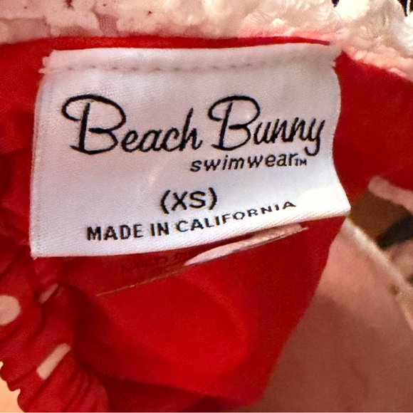 Beach Bunny Polka Dot Bikini Top with Bow as is - Picture 6 of 6